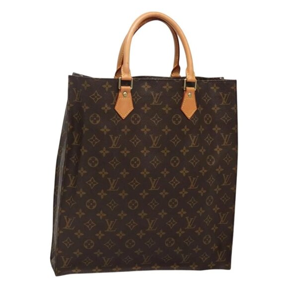 LOUIS VUITTON Monogram Sac Plat Hand Bag M51140 LV Auth 128776 - Picture 1 of 16